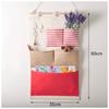 Multipocket Wallmounted Storage Bag Cotton Linen Home Decor Creative Art Fabric