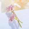 Fashion Small Daisy Brooch Enamel Elegant Temperament Pin Cute Japanese Flower Oil Drop Brooch Accessories