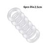 Male 6pcs 1 Set Silicone Penis Lock Cock Ring Bondage Erection Delay Ejaculation Reusable Enlargement Ball Stretcher Sex Toy Men