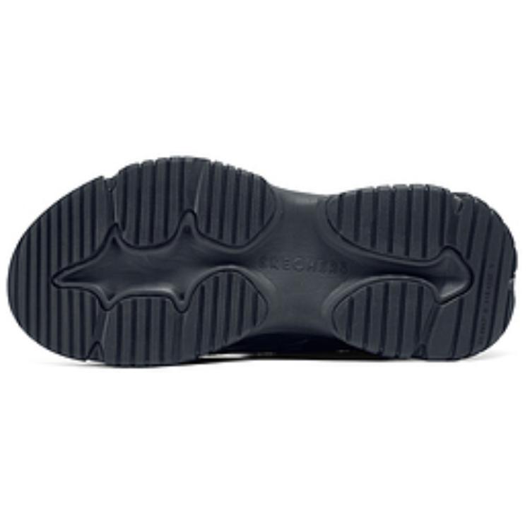 Skechers Street Moonlight Shoes Comfortable Versatile Low-Top Dad Shoes Men sneakers Black Gray 183197-BKGY