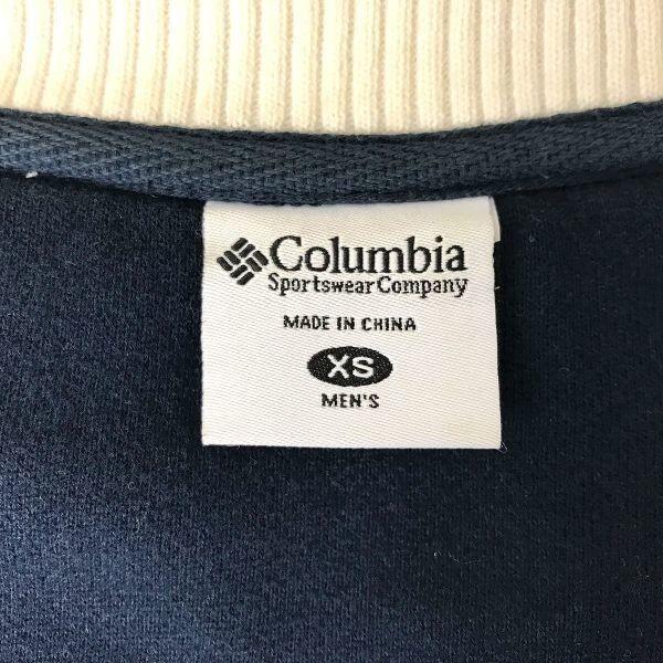Columbia Cotton Colorblock Jacket [XS/Navy×Red×Green] Varsity Style(USED)