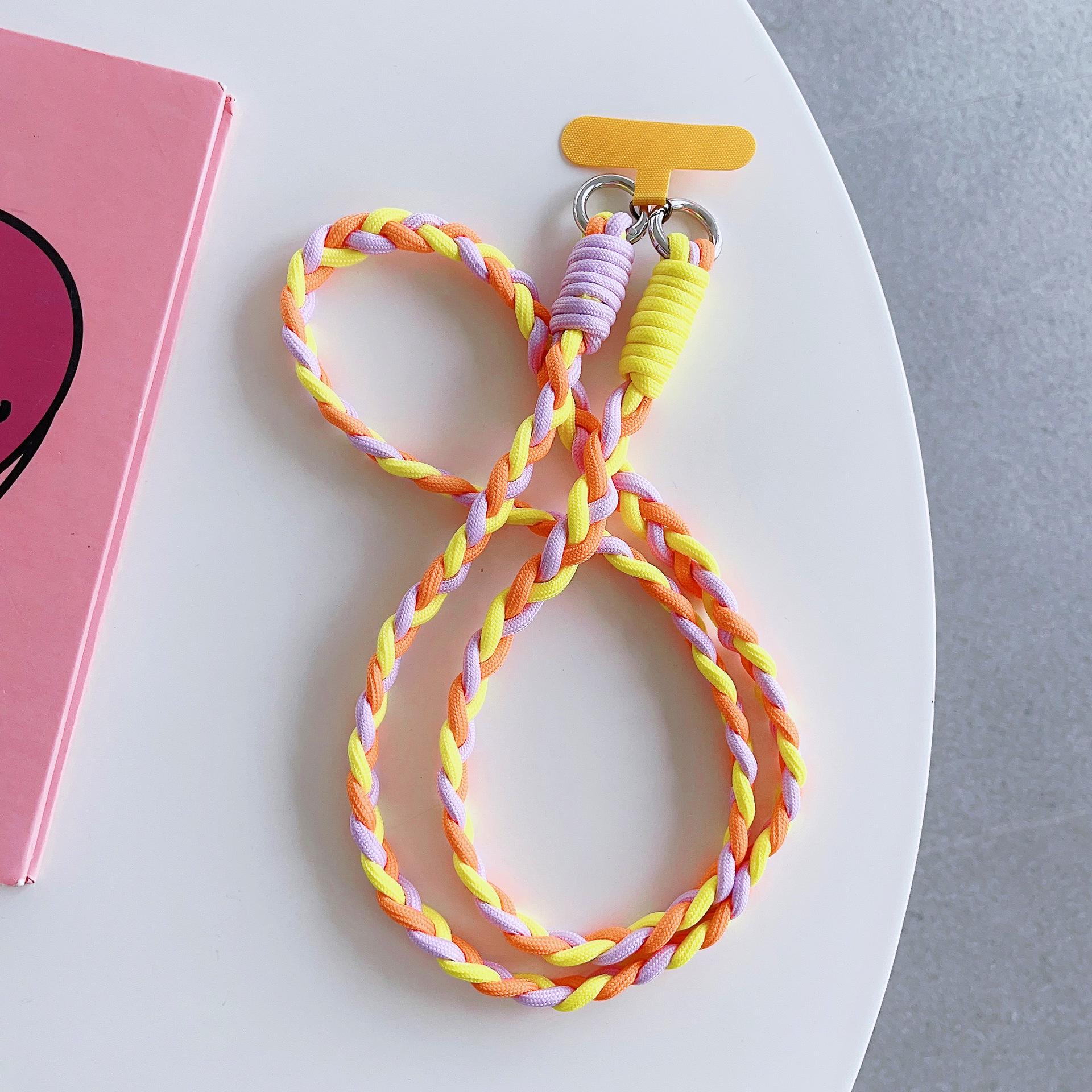 

Hemp Rope Crossbody Phone Lanyard with Sturdy Clip and Card Holder