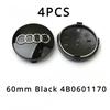 Hub Caps Hot For qaz24 4P 60/61/68/69mm For qaz24  Alloy Wheel Centre Caps Hubs Dust Covers qaz24 A3 8L  8P A4 B5  B6  B7 A6 C5
