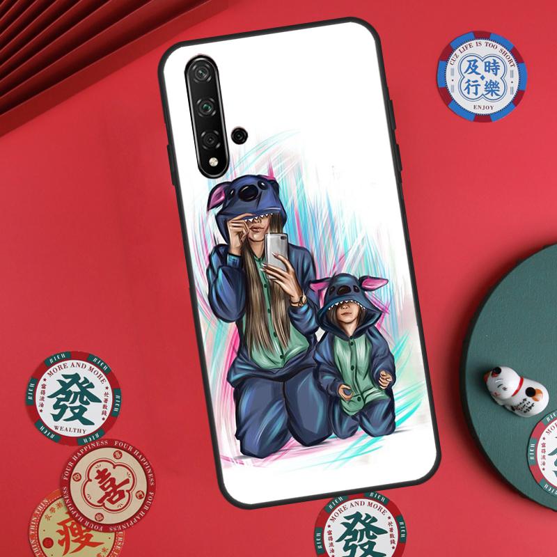 Super Mom Baby Girl Son Daughter For Huawei Nova 11i 8i 12i 12s 9 10 SE Y60 Y70 Y90 Y72 Y73 Y61 Y91 P60 Pro P30 P40 Lite Case