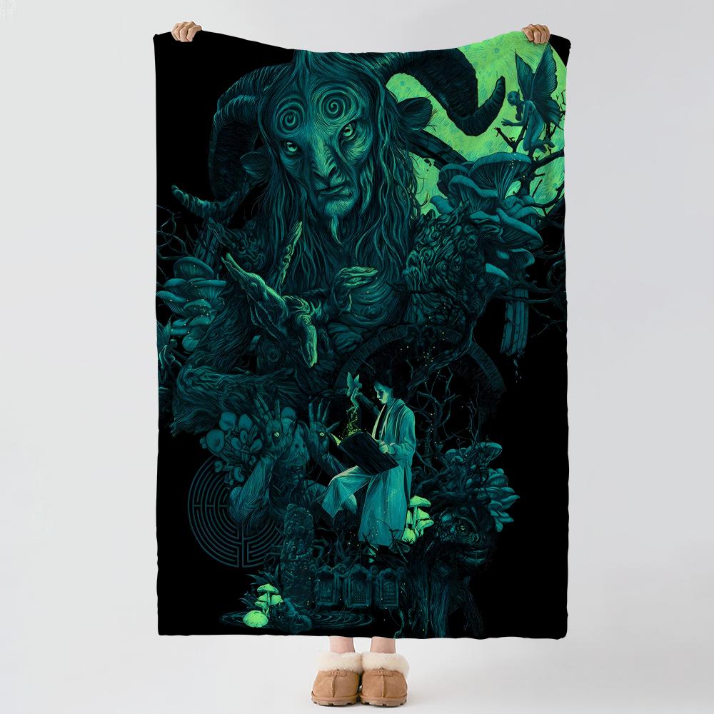 Movie P-Pans Labyrinth-h Throw Thick Comfort Flannel Quilt, Multi-scene Use Indoor Outdoor Daily Nap