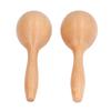 2pcs Maracas Hand Percussion Clear Sound Glossy Appearance 14x5x5cm Beech Wood Material Maracas Instrument for Parties