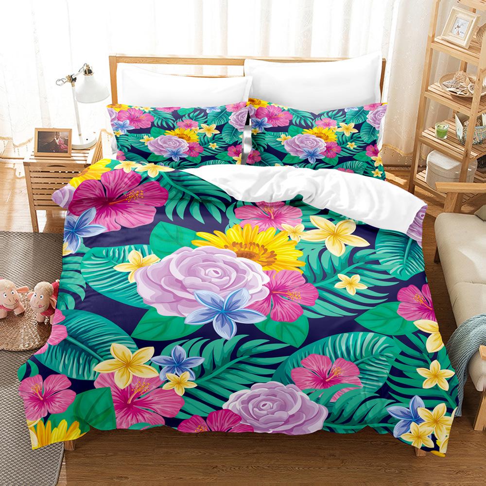 

Модная технология печати, 3D цифровая печать, постельное белье, пододеяльники, наволочки, комплекты из трех предметов quilt cover 90 * 190 pillowcase 50 * 75 * 1