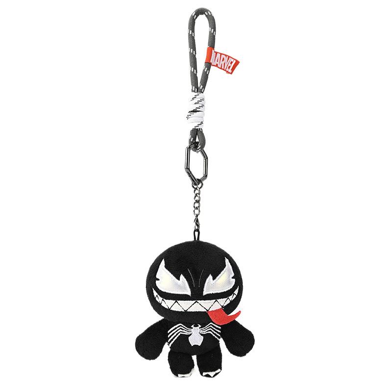 Venom Action Figure Keychain Plush Toy Spider-Man Hulk Pendant Car Bag Decoration
