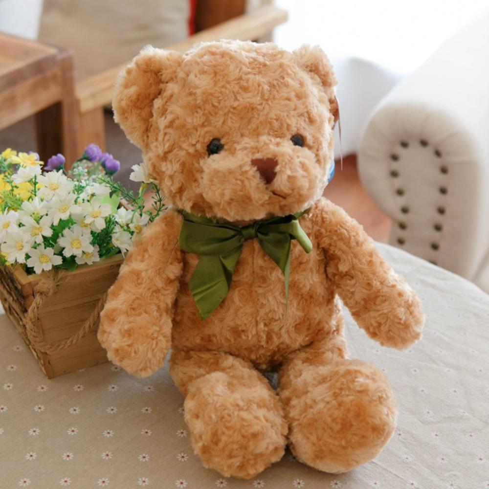 Sweater bear doll large throw pillow cute dress teddy bear doll birthday gift girl plush toy