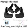 4pcs Mudguards For Changan Cs55 Plus Mud Flaps 2022 Cars Fender Splash Guards Accessories