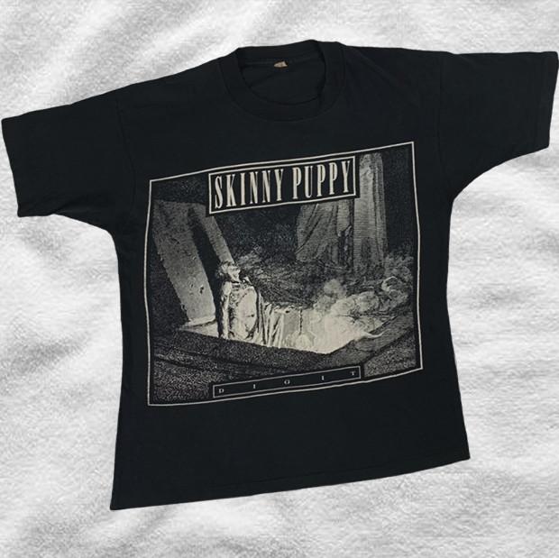 Skinny Puppy Dig It Retro Black T-Shirt Unisex T-Shirt L