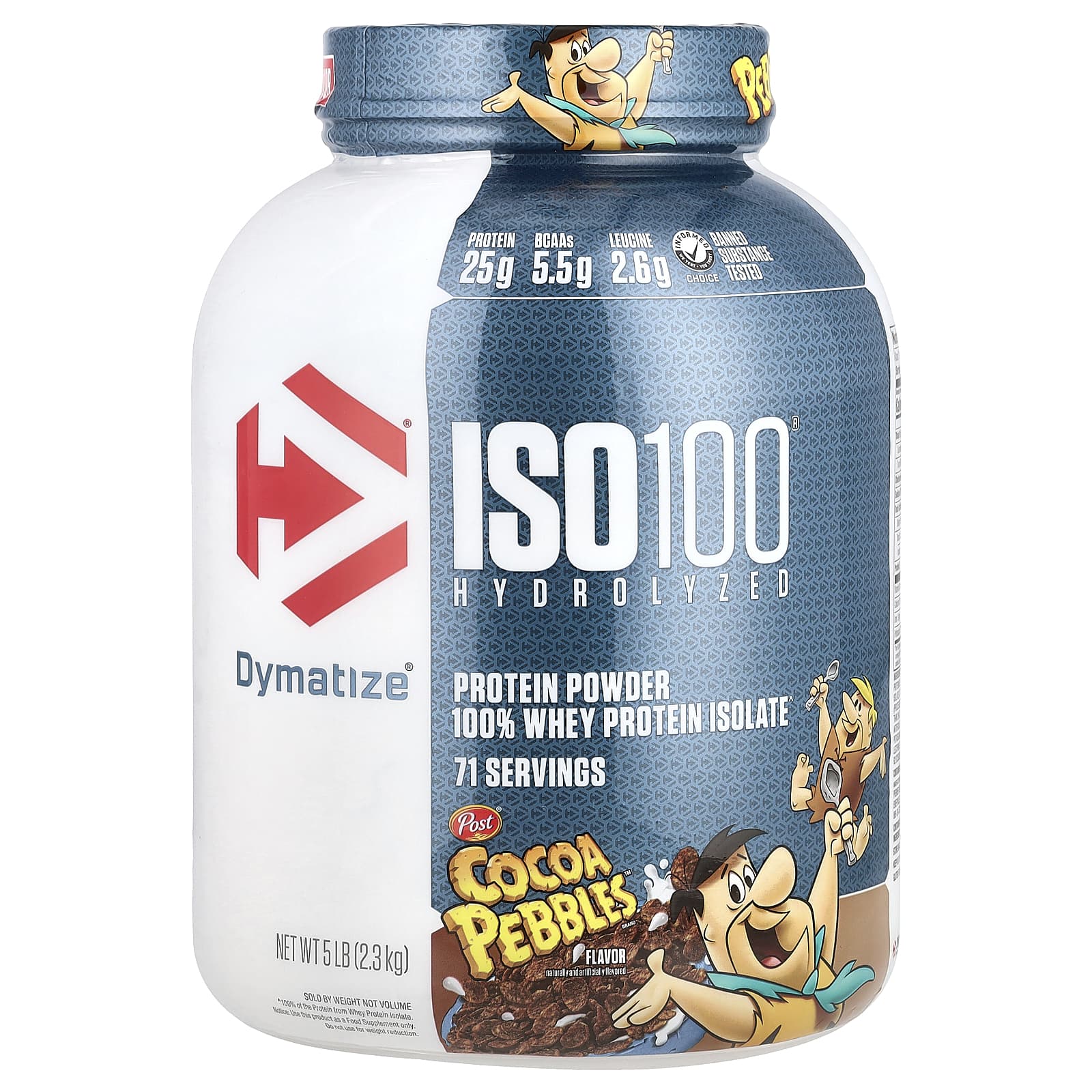 

Iso100® Hydrolyzed, 100% Whey Protein Isolate, Cocoa Pebbles, 2.3Kg (5Lbs)