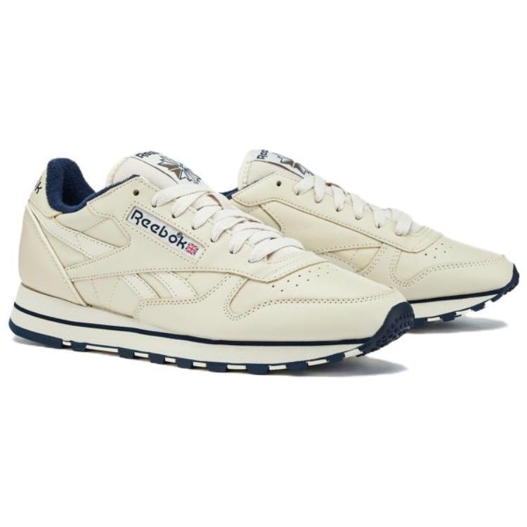 Reebok Classic Leather Vintage 'Beige Navy' 100033724