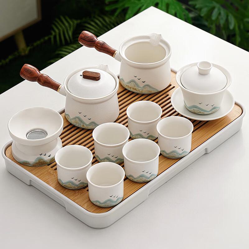Набор из 10 предметов для чая Lainuo из грубой керамики