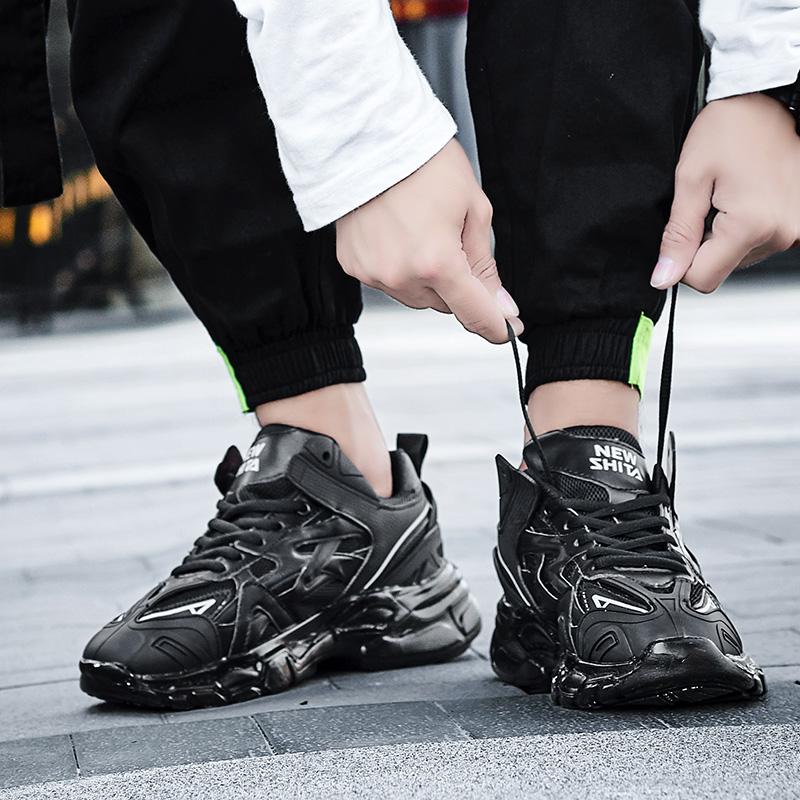 Унисекс модная обувь для пар ретро кроссовки для папы 44 сапфир синий — фото 7