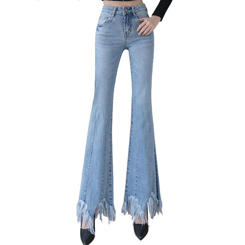 

Весна 2022, женская мода, винтажные женские джинсы скинни с высокой талией и кисточками, женские джинсовые капри, брюки, джинсовые брюки для мамы