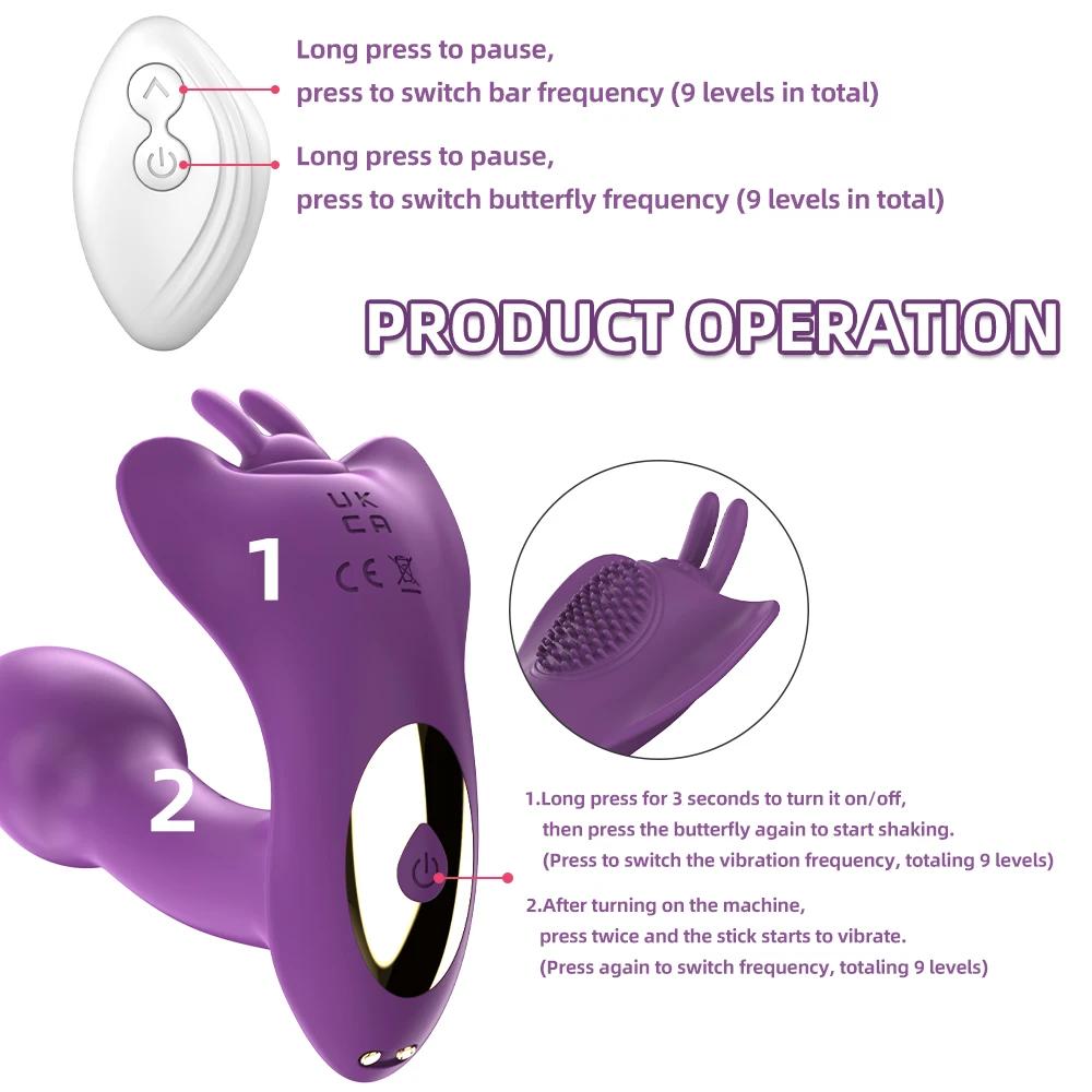 Small Dildo Vibrator for Women Remote Control Clitoris Stimulator G-Spot Massager Female Wear Sex Toys for Adults 18+