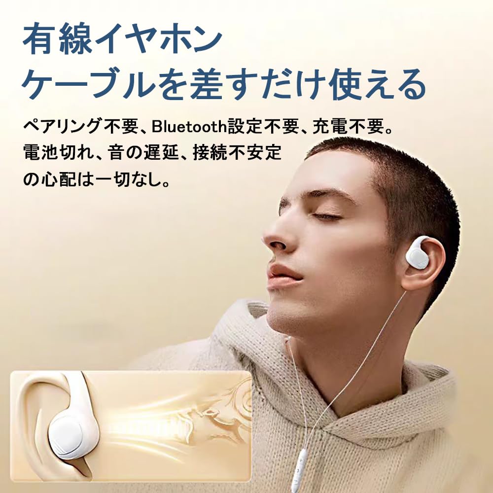 Wired earphones with jack and adjustable fall can be listened to while doing other clear gaming [New] 3.5mm microphone, volume, won't out, things,