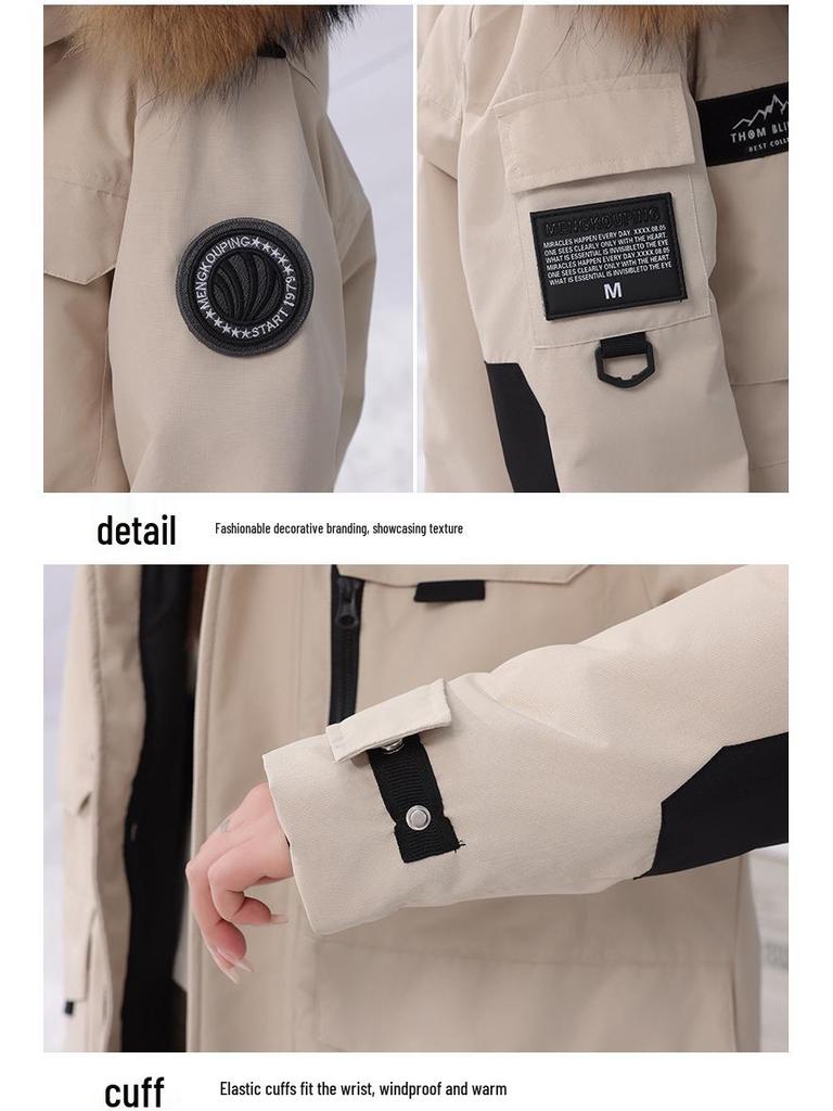 Harbin Snow Town Winter Parkas: Thickened Cold Protection Couple's Workwear for Men & Women