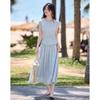 Summer Faux Two-Piece A-line Dress