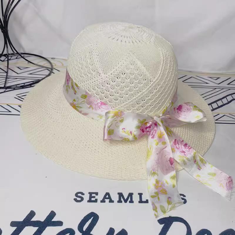

Women s UV-Protection Breathable Straw Sun Hat for Outdoor Activities брудно-білий