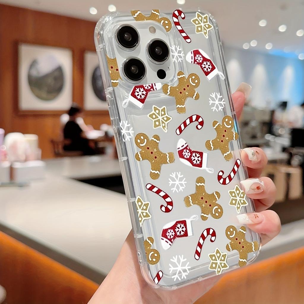 Applicable to Apple 15pro/14/13 premium sense 12 gingerbread man iPhone mobile phone case 16pro anti-drop matte 11