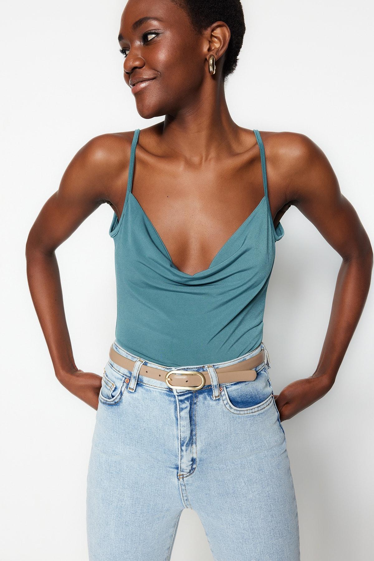 

Боди - Зеленый - Классический крой