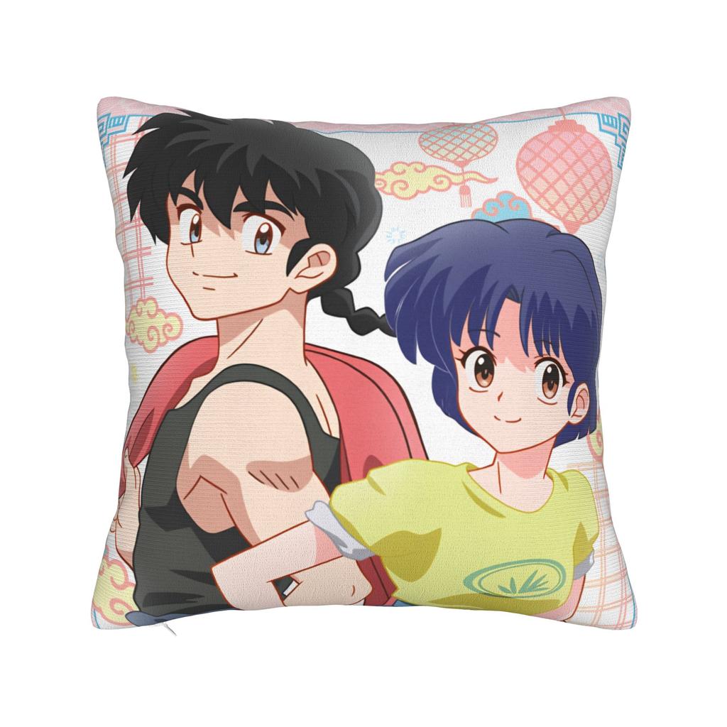 Anime Ranma 1/2  Pillow Cover Kawaii Pillow Case For Sofa Bedroom Home Decor Comfy Pillowcases Birthday Present