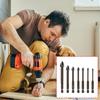 7Pieces Carbide Tipped Hexagonal Shank Tile Drill Bit Set For Precise Drilling On Hard Materials Smooth Surfaces Work
