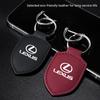 2026 Hot Interior Stickers Car Leather Keychain Shield Type Emblem Key Ring For Lexus RX300 IS200 IS250 ES350 Ct200h UX250h NX30