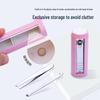Cylindrical Stainless Steel Nail Clipper Set - 4 Piece Manicure Tools