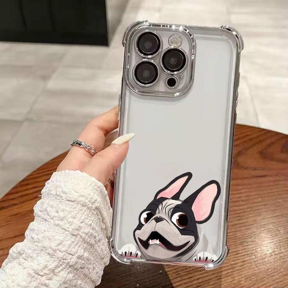 Boston Terrier Pug Dog French Bulldog Funda For iPhone 17 Pro 16 15 14 13 12 11 Pro Max Case 17 Plus 17E 16E 17Air Phone Cover