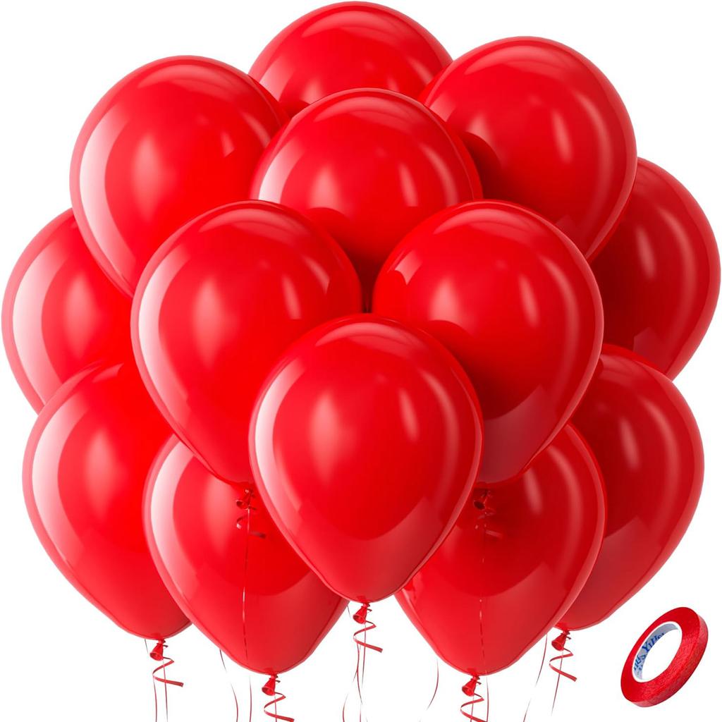 100PCS multi-color latex balloon set suitable for birthday parties, weddings, Valentine's Day party decoration