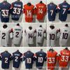 Mens NFL Style Rugby Jersey With Embroidered Numbers 7 Elway 33 Williams 10 Nix 2 Broncos Team