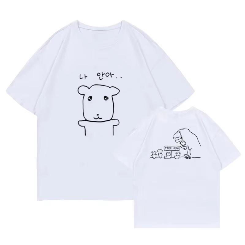 

Милая Милая Широкая Круглая Не Орт Све Т-ирт для Женщин ITZY Йеджи Универсальная Летняя Одежда Удобная для Путешествий Высокая Забавная Футболка S