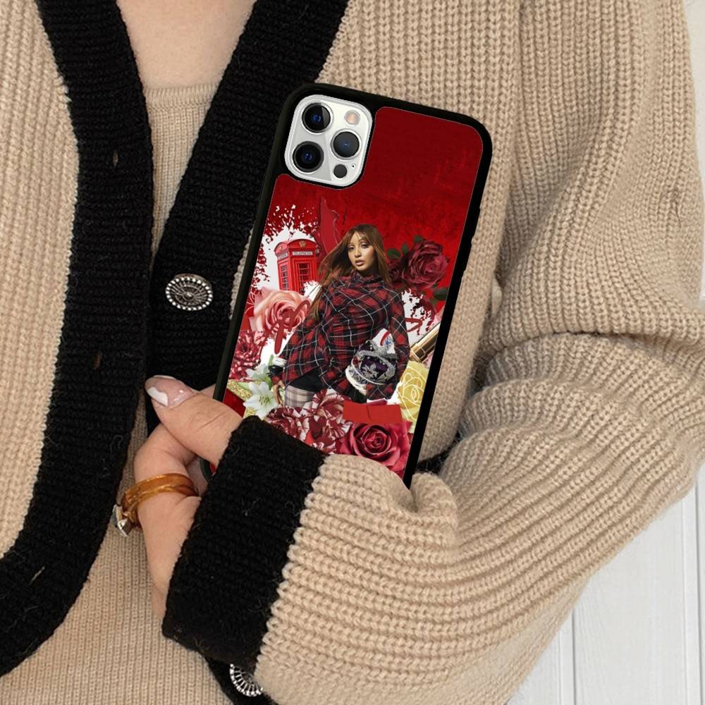 Singer Pinkpantheress Phone Case Wireless Charging PC+TPU For IPhone 11 12 13 14 15 16 17 Pro Max Plus Case