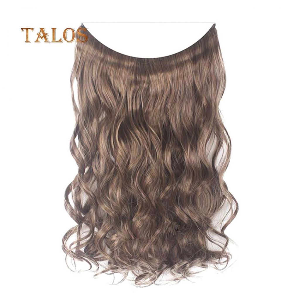 TBH Women Long Straight Curly Wig Full Head Hairpiece Clip Hair Extensions