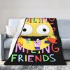 Warm Blanket Girls Boys Picnic Smiling Friends Pim And Charlie Bedding Throws Flannel Bedspread For Bedroom Sofa Bed Cover