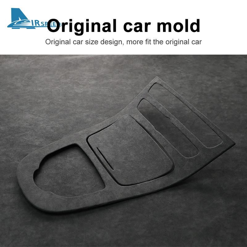 Italy Super Suede Cover For Mercedes Benz E Class W213 2016-2018 Car Center Console Gear Shift Panel Sticker Trim Accessories