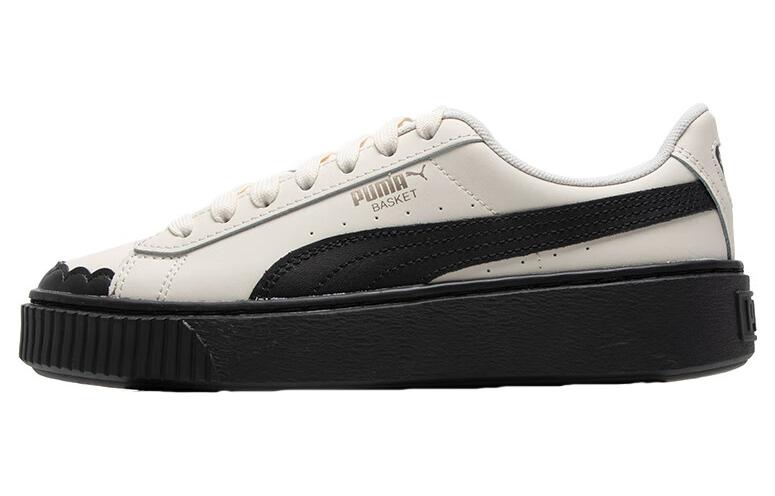 PUMA Basket Cream White Black Women s 397250-01 38