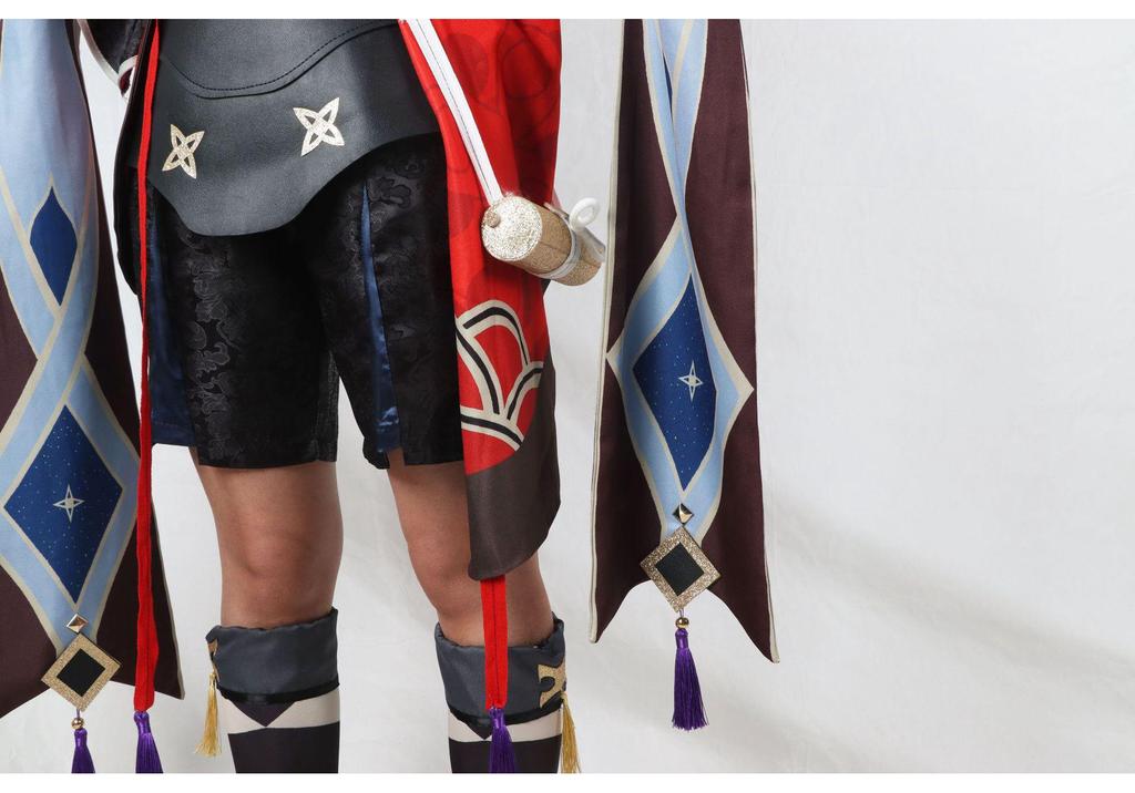 Genshin Impact Cosplay Costumes: Thunder Element Kuni Kunisaki & Wind Element Wanderer Scaramouche Anime Outfits