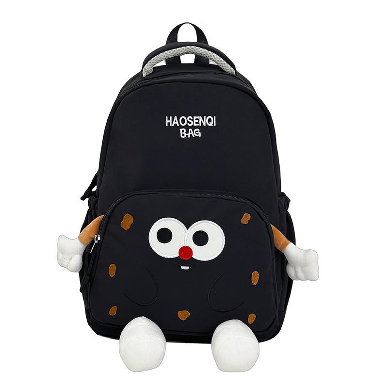 Schoolbag cute cookies backpack women's 1011 new ugly cute student schoolbag kindergarten light travel small backpack