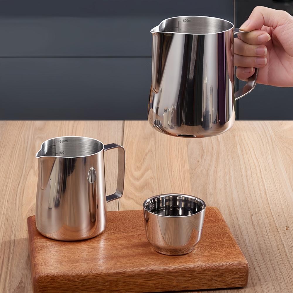 304 Stainless Steel Coffee Milk Frother Jug With Scale Cafe Barista Professional Steam Espresso Coffee Latte Art Kitchen Tools