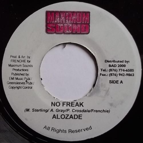 

7inch Record ALOZADE / TAZ & BLACK PEARL - No Freak / The Game NONE Maximum Sound 2003 Jamaica Reggae, Ska & Dub Used