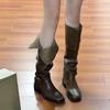 Niche Shoes, High Boots for Women, Thick-heeled, Retro, Knee-length Long Boots for Women