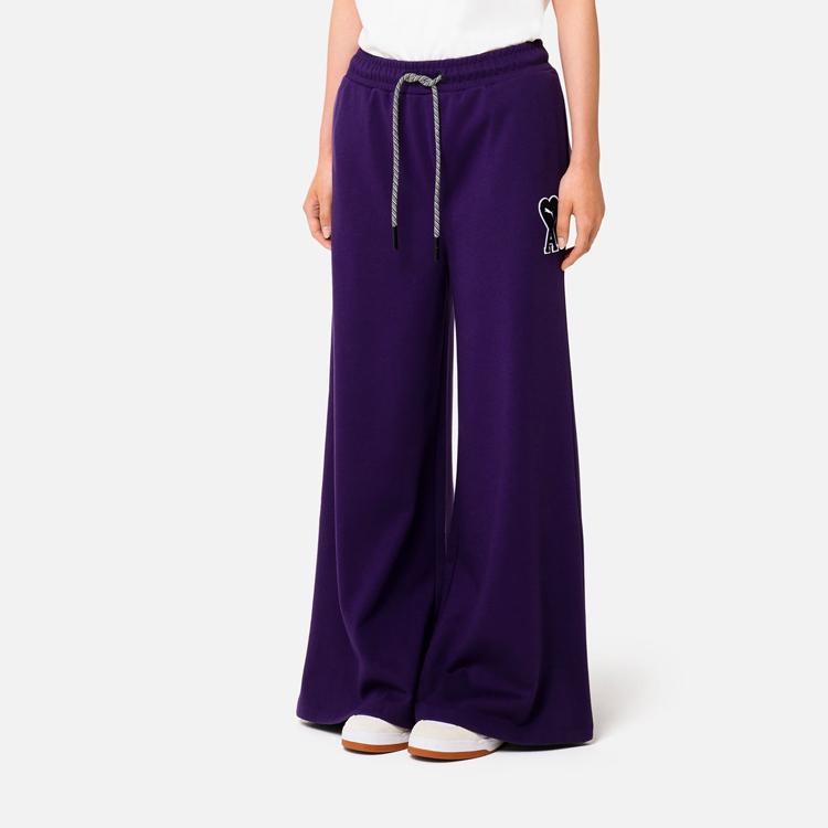 Puma X Ami Womens Pants Deep Plum Women Streetwear 535999-89