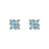 Full Diamond Stud Earrings Butterfly Color Diamond Earrings Trendy Versatile Zircon Earrings 925 Sterling Silver Needles