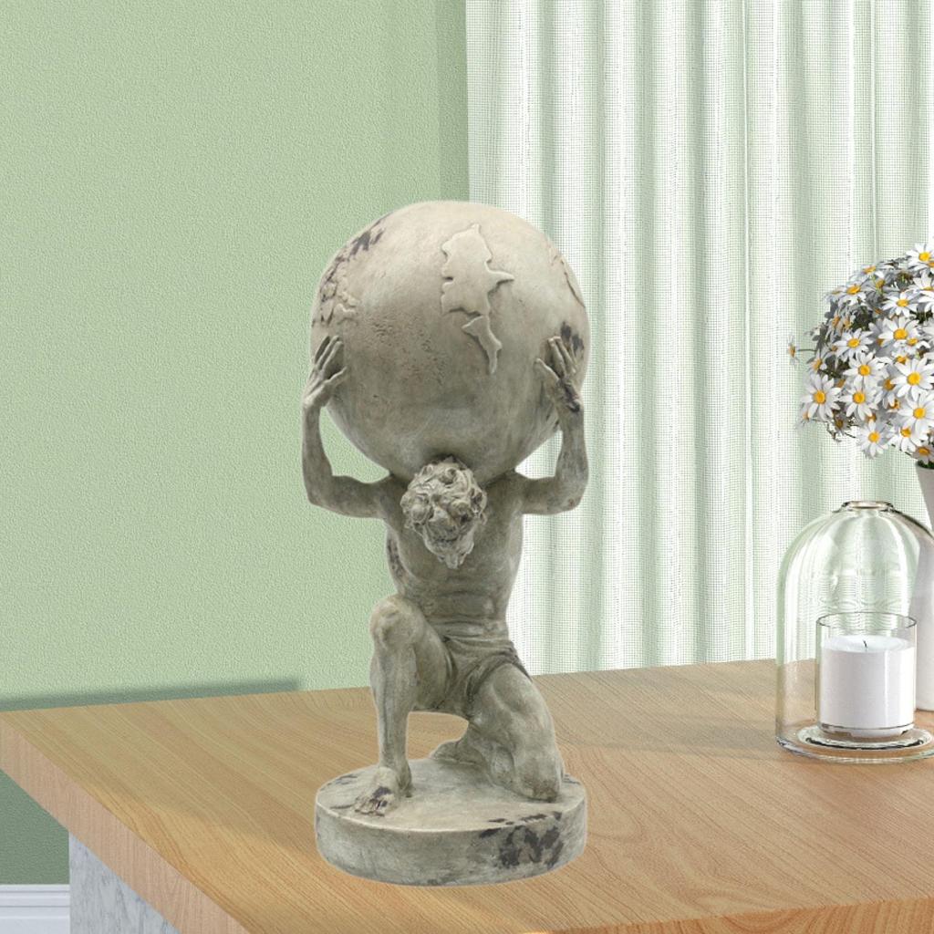 Soška Titan Figurka Starověký Artefakt Ozdoba Sisyfova Socha Socha Zlatá Socha Řeckého Titána Socha Bohů Dekor