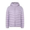 Women's Lightweight Hooded Down Jacket - 90% Down, Solid Color, Casual Warm Plus Size Coat for Autumn/Winter.