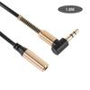 Audio Verlängerungskabel Spiralförmig Aufgerollt Aux Stereo 3,5mm Winkel Vergoldeter Klinkenstecker Stecker auf Buchse AUX Kabel
